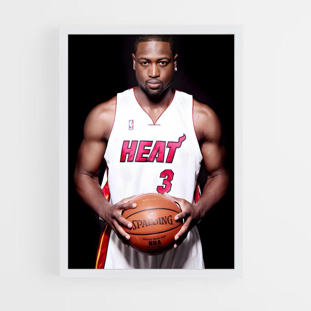 Poster Dwyane de wade – affiche Basketball (vue 3)